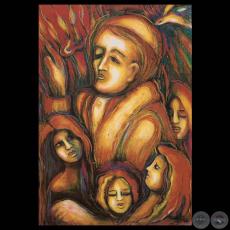 CRUZANDO EL UMBRAL DE LA ESPERANZA, 1998 - Obra de GRACIELA NERI HUERTA